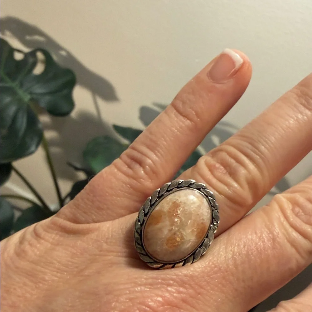Sacral chakra sexual energy healing‎ jewelry sterling and adventurine ring 6
